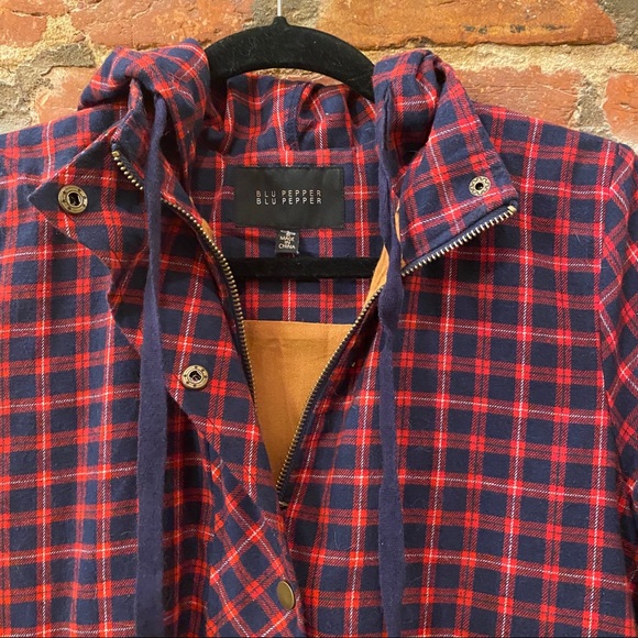 ModCloth Jacket Living Lodge Plaid Red Flannel - Picture 12 of 16